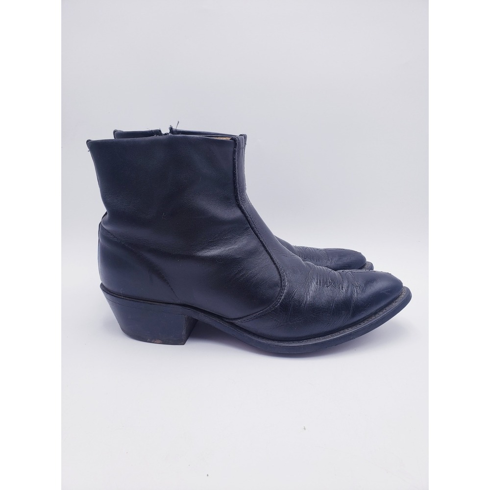 Durango Men's 7 inch Western Side Zip Ankle Boots Cowboy Pointed Toe Mens  11 D